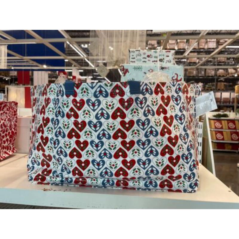 🌈IKEA 聖誕購物袋 VINTERFINT 環保購物袋 大型購物袋 手提袋 寄貨袋 搬家袋 洗衣袋 聖誕節禮物袋-細節圖6