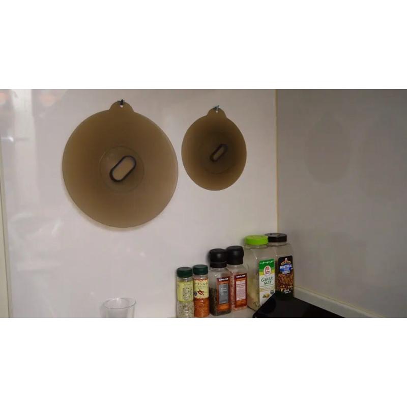 IKEA 代購 KLOCKREN 附發票  矽膠萬用蓋 3件組, 矽膠 圓形通用蓋 密封矽膠萬用蓋 鍋蓋 萬用蓋-細節圖7