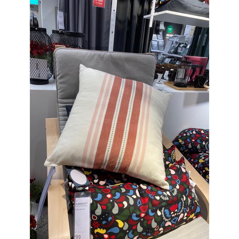 IKEA代購 手工枕套 VEDMAL靠枕套 抱枕套 布套 純棉手工製/條紋 50x50公分 - 小家庭 - iOPEN Mall