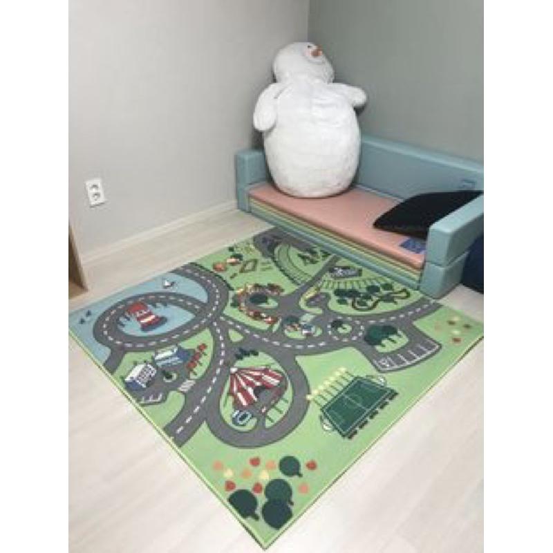 IKEA正版代購 STADSDEL 地毯 地墊 130x133公分 交通地墊 可搭LILLABO玩具 兒童地墊 遊戲墊-細節圖4