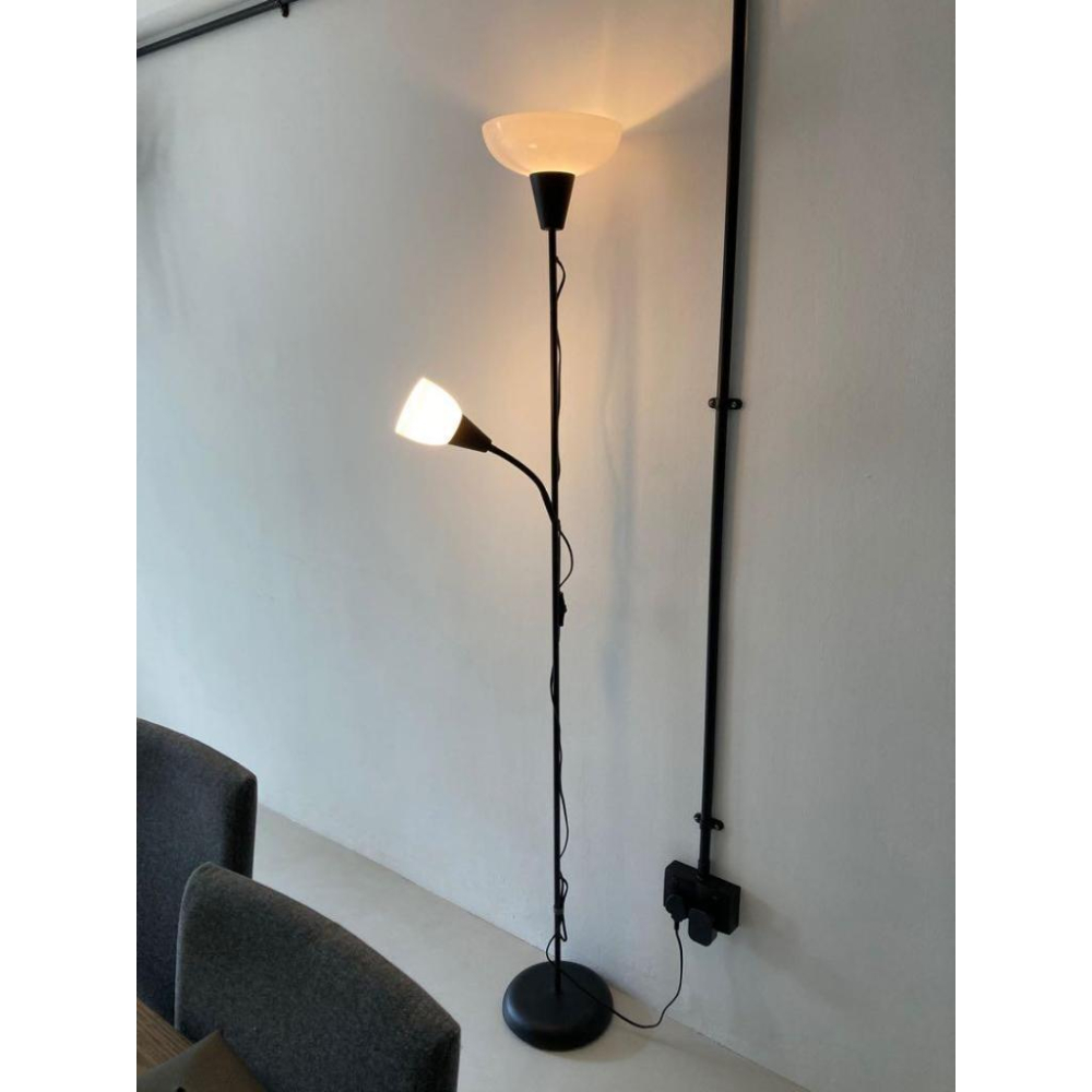IKEA 附發票  TAGARP 上照燈/落地燈/北歐簡約/ 閱讀燈 /子母燈 雙燈泡 雙燈落地燈 氣氛燈 立燈-細節圖5