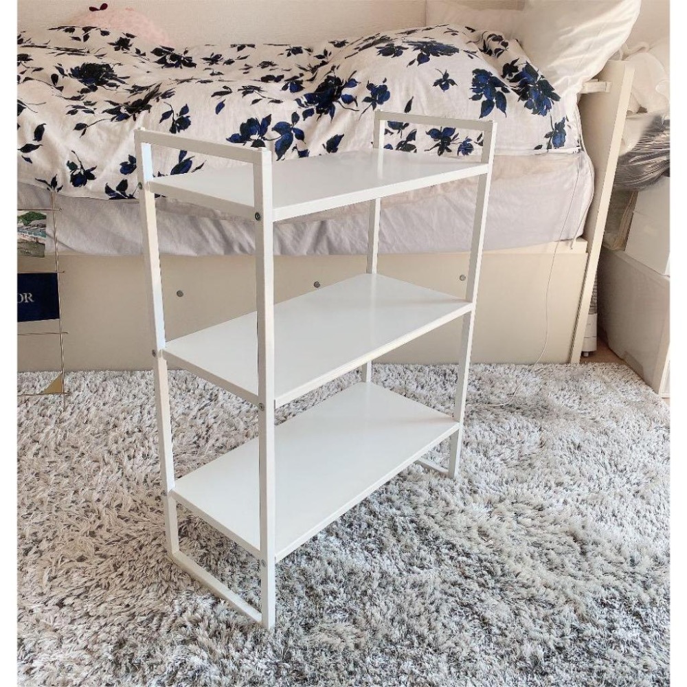 IKEA 正版附發票 可刷卡 JONAXEL層架組 白色層架 三層架 鋼質層架 鞋架 廚房收納 窄版層架 層架-細節圖2