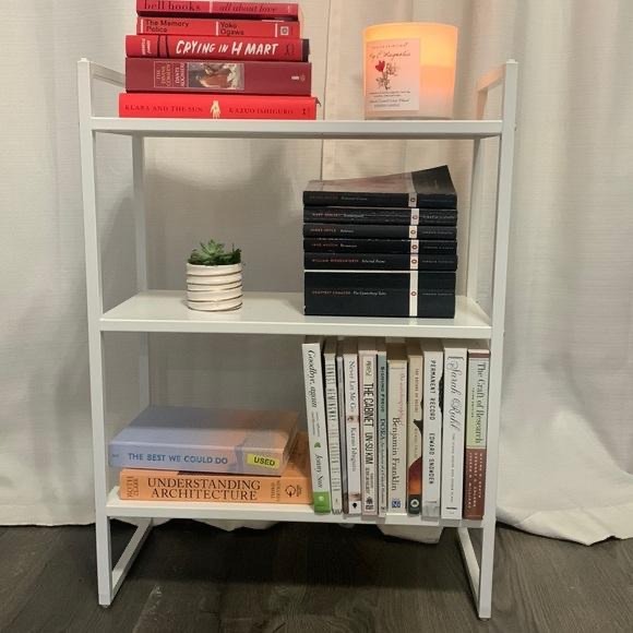 IKEA 正版附發票 可刷卡 JONAXEL層架組 白色層架 三層架 鋼質層架 鞋架 廚房收納 窄版層架 層架-細節圖4