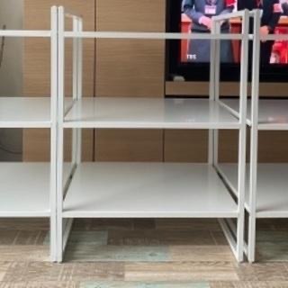 IKEA 正版附發票 可刷卡 JONAXEL層架組 白色層架 三層架 鋼質層架 鞋架 廚房收納 窄版層架 層架-細節圖7