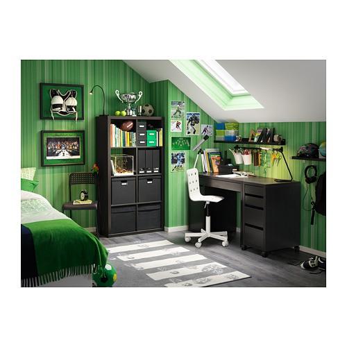 IKEA代購  附輪腳抽屜櫃  黑棕色/白色 A4紙張抽屜櫃-細節圖7