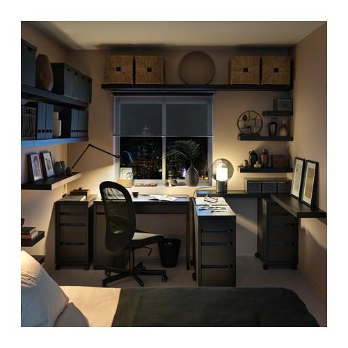 IKEA代購  附輪腳抽屜櫃  黑棕色/白色 A4紙張抽屜櫃-細節圖8