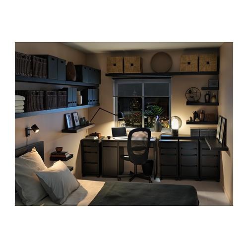 IKEA代購  附輪腳抽屜櫃  黑棕色/白色 A4紙張抽屜櫃-細節圖9