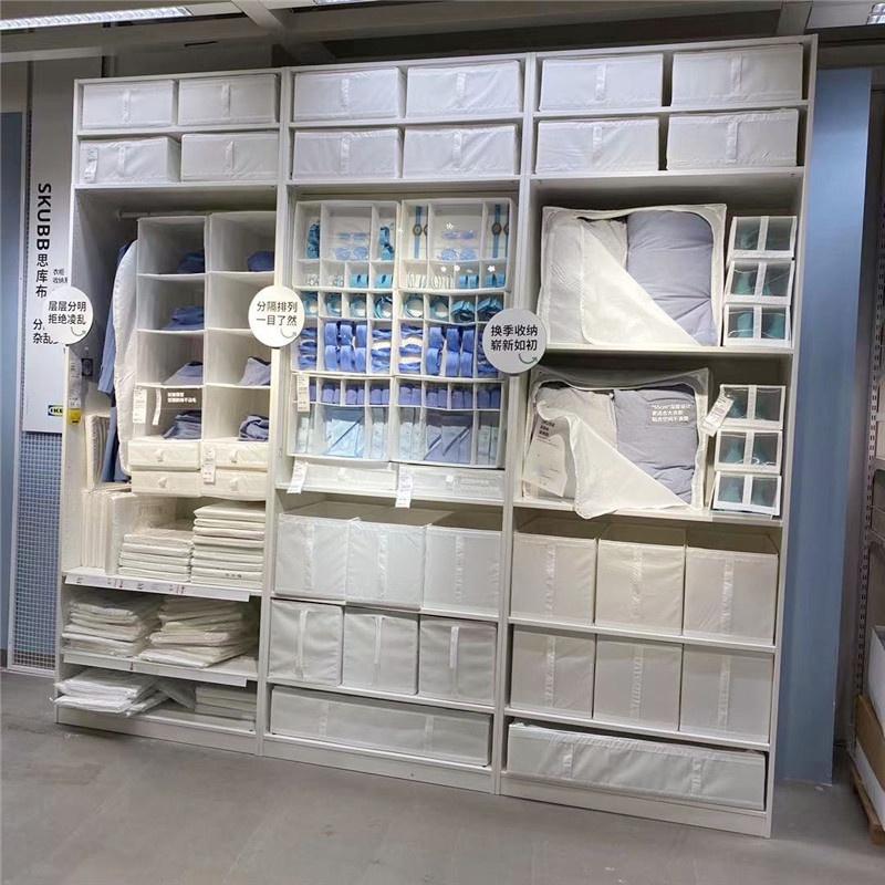 IKEA代購  收納盒, 黑色 白色  31x55x33 公分31x34x33 公分 手把收納盒  折疊收納盒-細節圖2