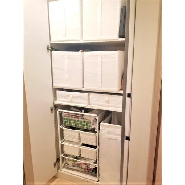 IKEA代購  收納盒, 黑色 白色  31x55x33 公分31x34x33 公分 手把收納盒  折疊收納盒-細節圖4