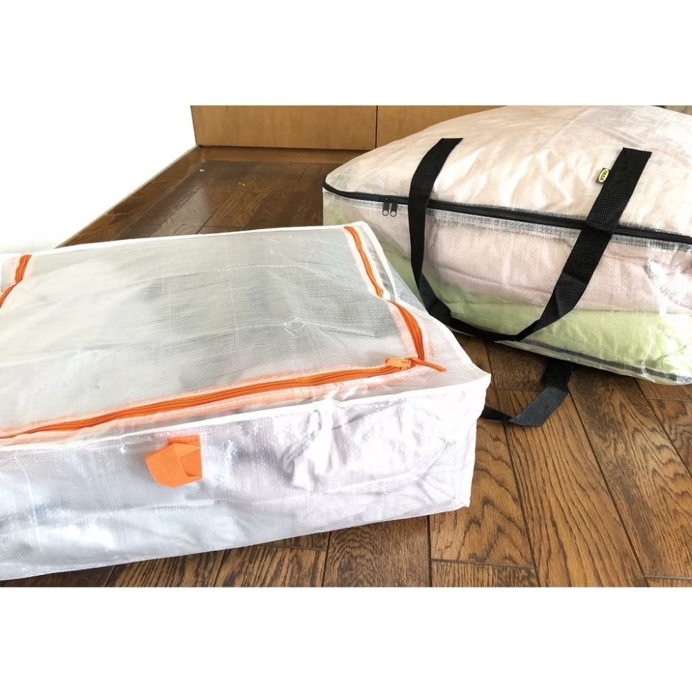 IKEA代購 DIMPA / PARKLA 收納袋 儲物袋 購物袋 棉被袋 防塵袋 大型拉鍊手提袋 換季收納袋 透明收納-細節圖2