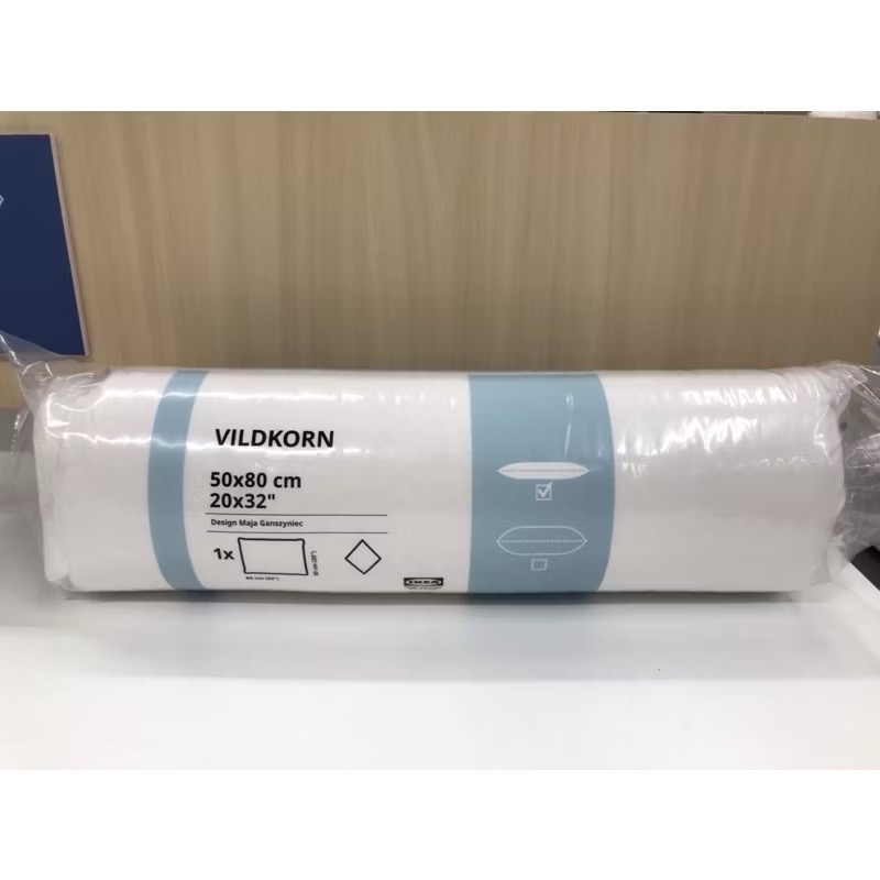 IKEA代購  VILDKORN 枕頭/ 低枕 枕頭/ 高枕 枕芯 SKOGSFRÄKEN 枕頭/低枕-規格圖1