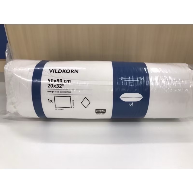 IKEA代購  VILDKORN 枕頭/ 低枕 枕頭/ 高枕 枕芯 SKOGSFRÄKEN 枕頭/低枕-規格圖1