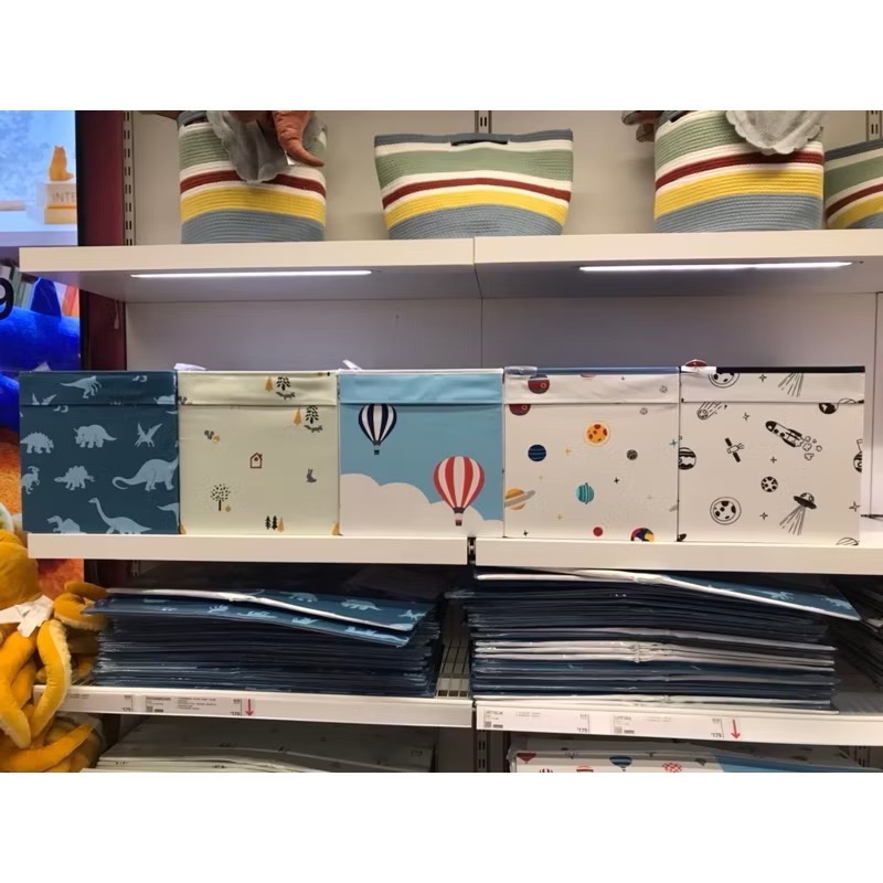 IKEA正品 DRONA收納盒 33X38X33公分 折疊收納 玩具收納 整理盒 SANDLÖPARE 布收納盒 收納盒-細節圖3