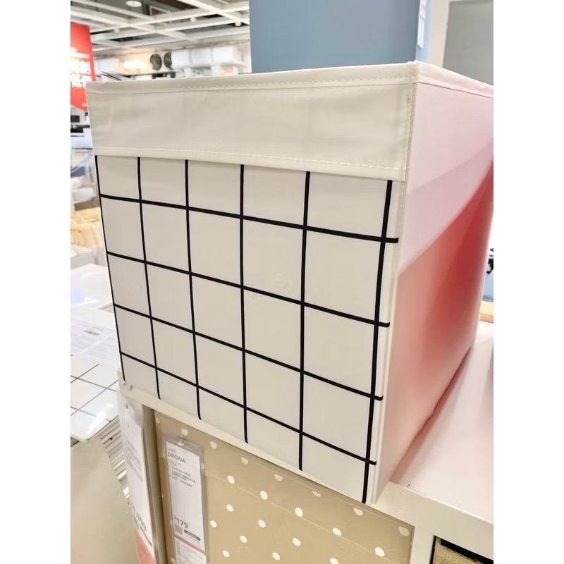 IKEA正品 DRONA收納盒 33X38X33公分 折疊收納 玩具收納 整理盒 SANDLÖPARE 布收納盒 收納盒-規格圖3