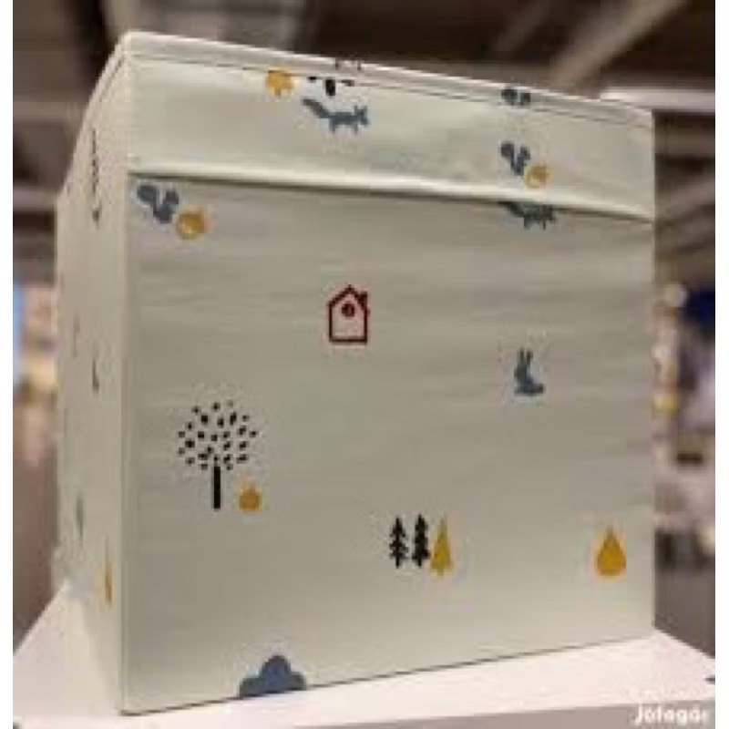 IKEA正品 DRONA收納盒 33X38X33公分 折疊收納 玩具收納 整理盒 SANDLÖPARE 布收納盒 收納盒-規格圖3