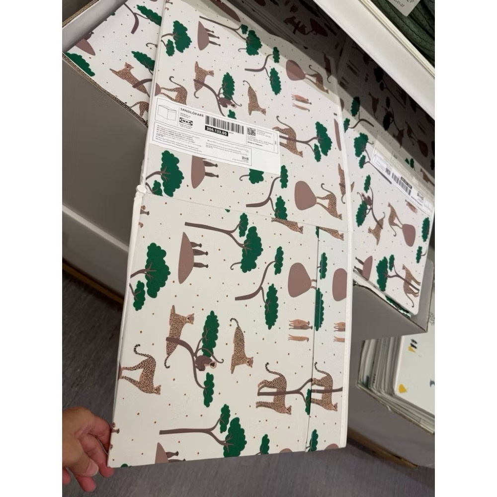 IKEA正品 DRONA收納盒 33X38X33公分 折疊收納 玩具收納 整理盒 SANDLÖPARE 布收納盒 收納盒-規格圖3