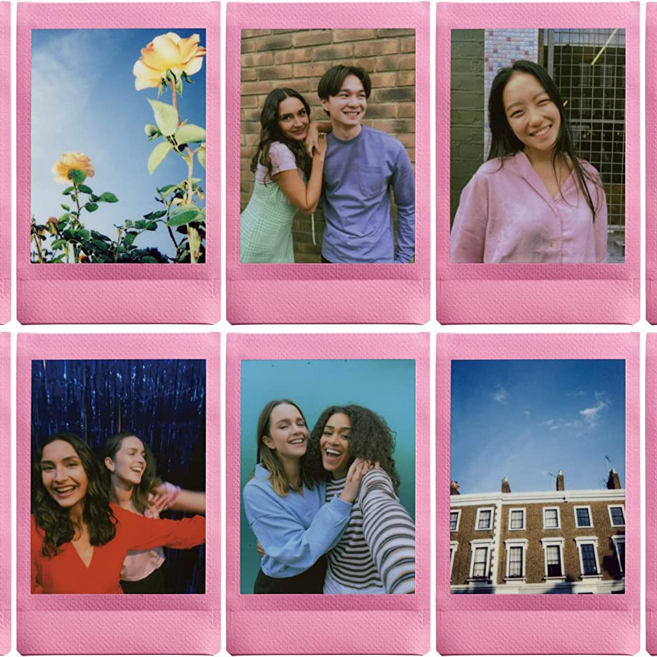 現貨馬上出 mini instax 富士 PINK LEMONADE 粉邊 拍立得底片 evo link3 mini12-細節圖2