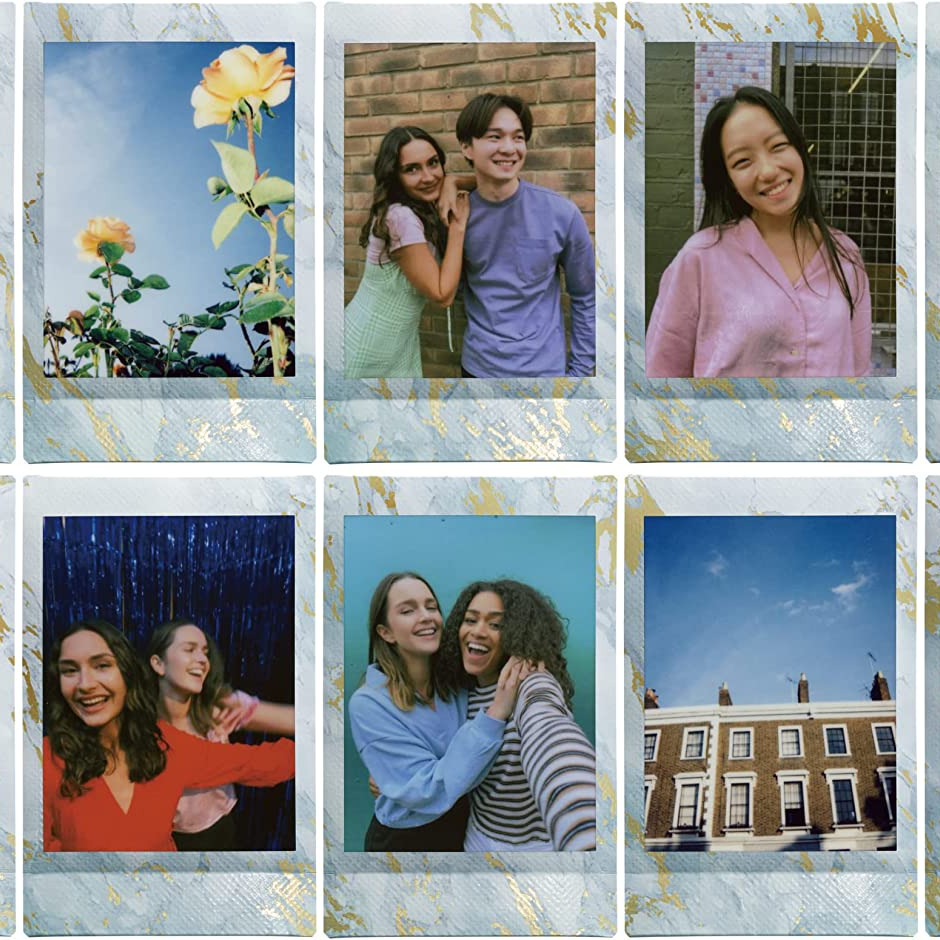 富士 FUJI instax 拍立得相機 拍立得底片 藍色大理石 空白底片 白邊 彩色底片 mini11 mini40-細節圖2