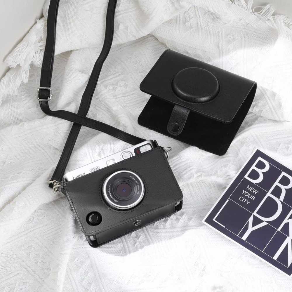 現貨 富士 FUJIFILM Instax mini EVO 皮套 拍立得相機 保護套 透明殼 復古包 相機包 原廠皮套-細節圖7