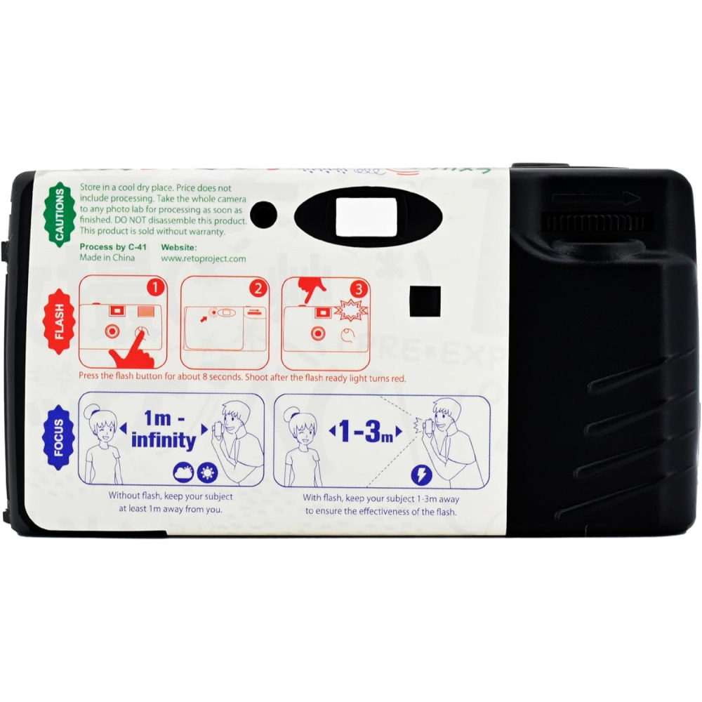現貨馬上出 Retocolor 顏文字 Emoji Disposable Film 一次性相機 拋棄式 27張 含閃光-細節圖5