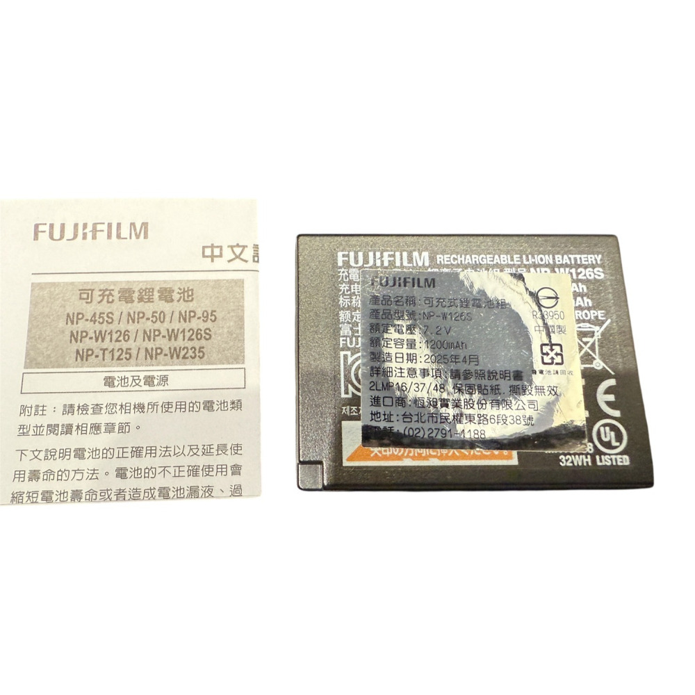 現貨馬上出 富士 台灣公司貨 NP-W126S 原廠電池 X-HF1 X-100VI X-M5 X-T50 X-half-細節圖4