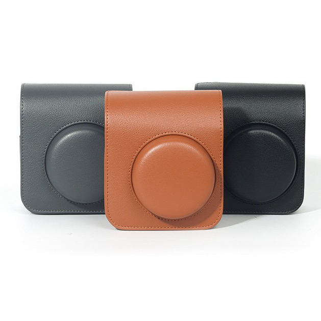 現貨馬上出 富士 FUJI Instax mini41 mini 41 相機包 附肩帶 復古包 透明殼 水晶殼 原廠皮套-細節圖2