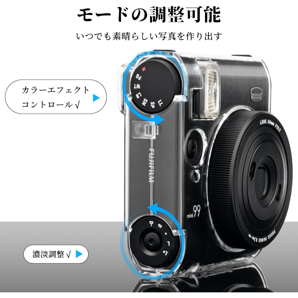 現貨馬上出 富士 instax mini99 mini 99 拍立得相機 相機包 保護殼 透明殼 水晶殼 防刮 防摔-細節圖3