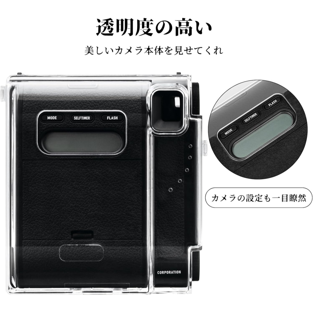 現貨馬上出 富士 instax mini99 mini 99 拍立得相機 相機包 保護殼 透明殼 水晶殼 防刮 防摔-細節圖4
