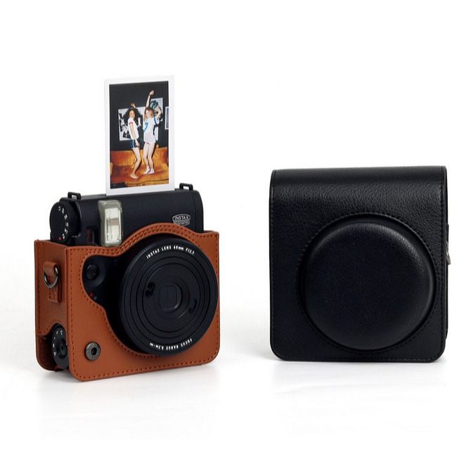 現貨馬上出 富士 mini99 mini 99 拍立得相機 皮質 復古 相機包 保護套 攝影包 相機套 收納包 原廠皮套-細節圖4