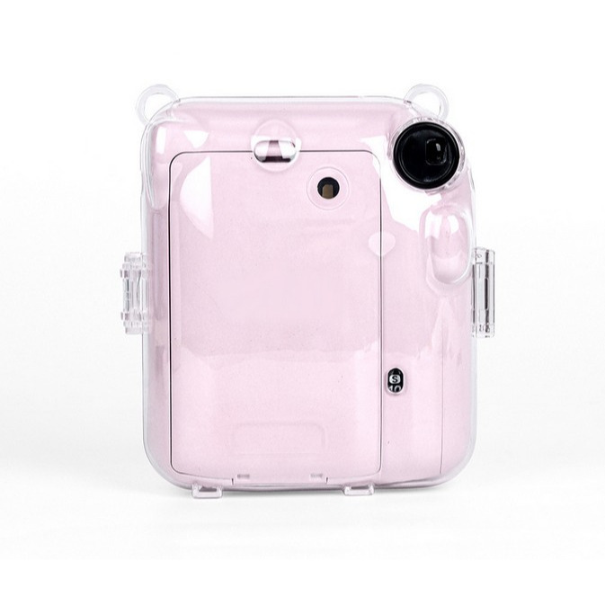 現貨馬上出 富士 instax 拍立得相機 mini12 mini 12 透明殼 水晶殼 附彩色背繩 保護殼 保護套-細節圖3