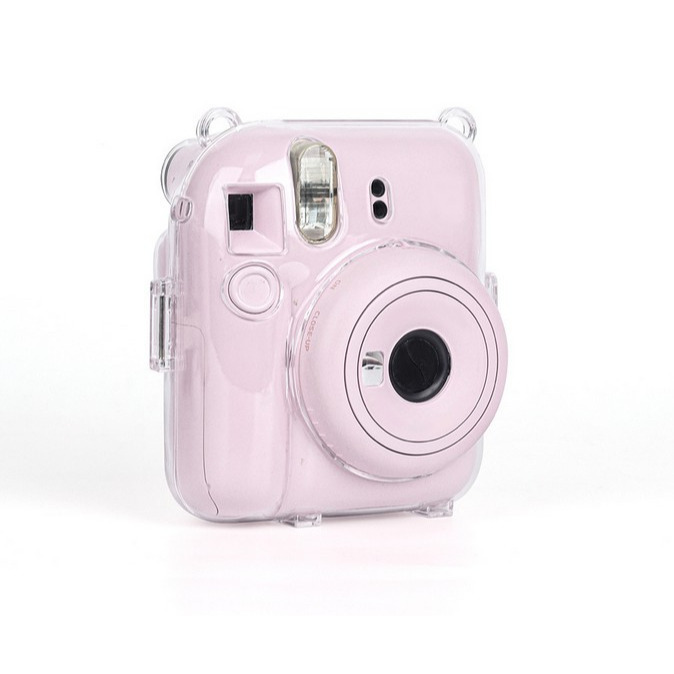 現貨馬上出 富士 instax 拍立得相機 mini12 mini 12 透明殼 水晶殼 附彩色背繩 保護殼 保護套-細節圖4
