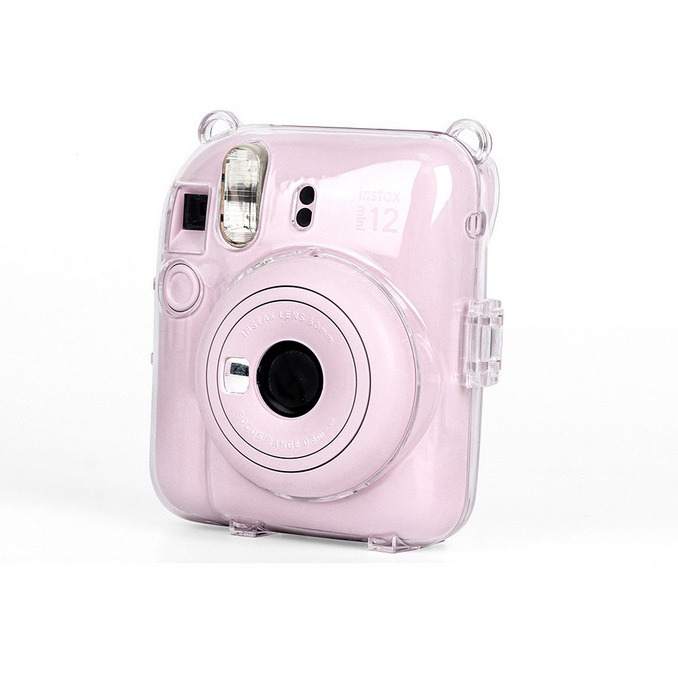 現貨馬上出 富士 instax 拍立得相機 mini12 mini 12 透明殼 水晶殼 附彩色背繩 保護殼 保護套-細節圖5