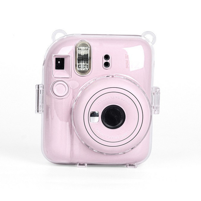 現貨馬上出 富士 instax 拍立得相機 mini12 mini 12 透明殼 水晶殼 附彩色背繩 保護殼 保護套-細節圖7