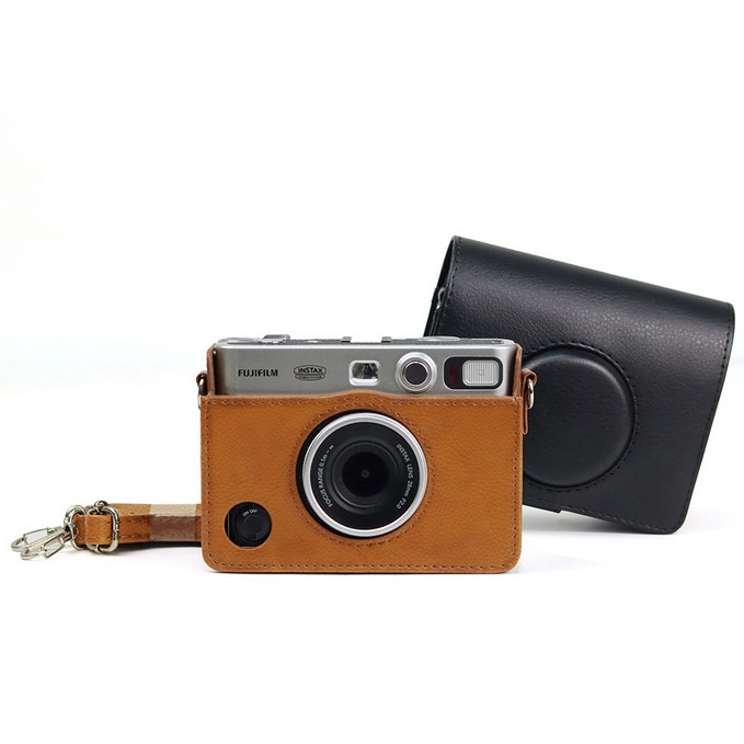 富士 FUJIFILM Instax mini EVO 皮套 拍立得相機 保護套 透明殼 復古包 水晶殼 原廠皮套-細節圖7