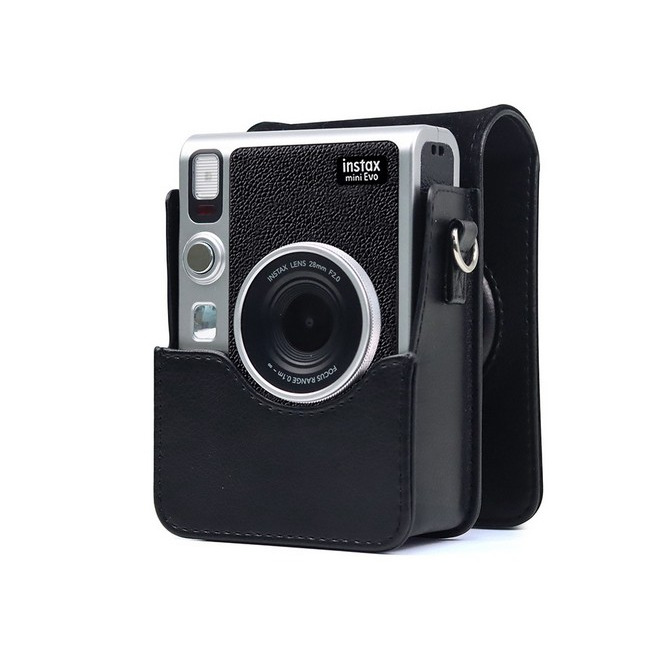現貨馬上出 富士 Instax mini evo 保護套 相機包 保護殼 皮套 附肩帶 PU皮革 保護貼 鏡頭蓋 底片-細節圖4