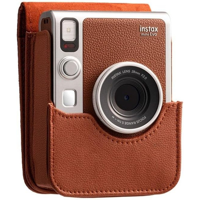現貨馬上出 富士 原廠公司貨 instax mini Evo 原廠相機包 EVO 專用 皮革材質 盒裝-細節圖3