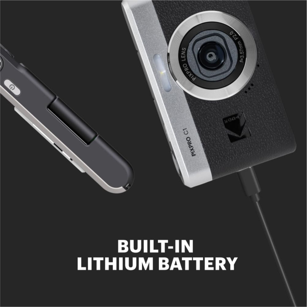 現貨馬上出 保固半年 柯達 Kodak PIXPRO C1 Camera C1 翻轉螢幕 數位相機 2.8吋LCD 黑色-細節圖4