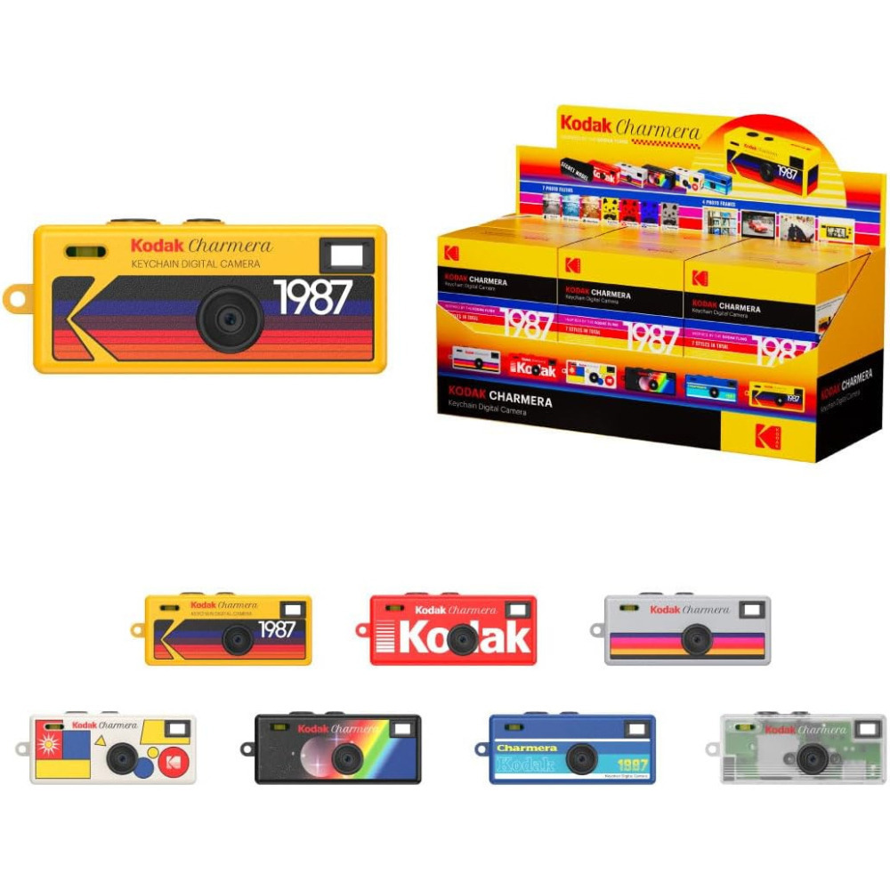 現貨馬上出 柯達 Kodak Charmera 鑰匙圈數位相機盲盒 顏色隨機出貨 鑰匙圈 小相機 盲盒 復古 錄影 拍照-細節圖2