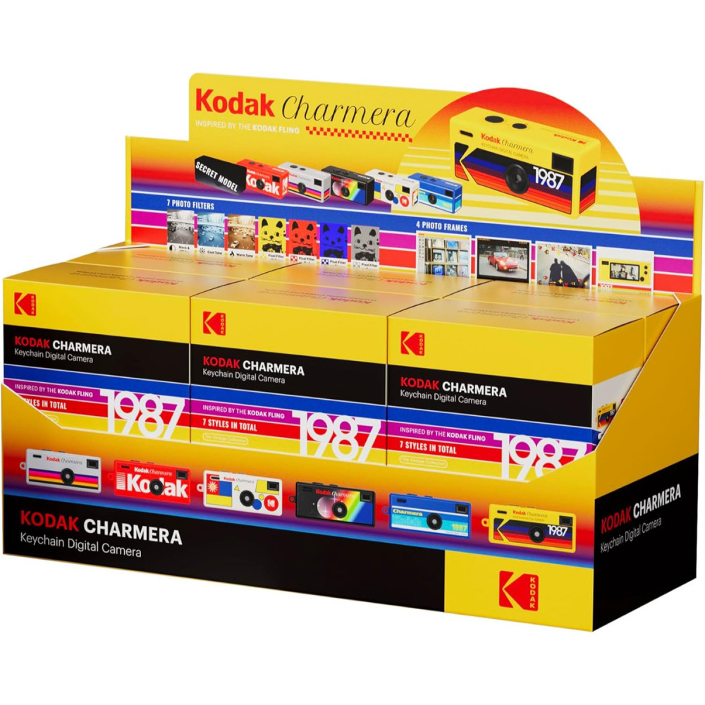 現貨馬上出 柯達 Kodak Charmera 鑰匙圈數位相機盲盒 顏色隨機出貨 鑰匙圈 小相機 盲盒 復古 錄影 拍照-細節圖2