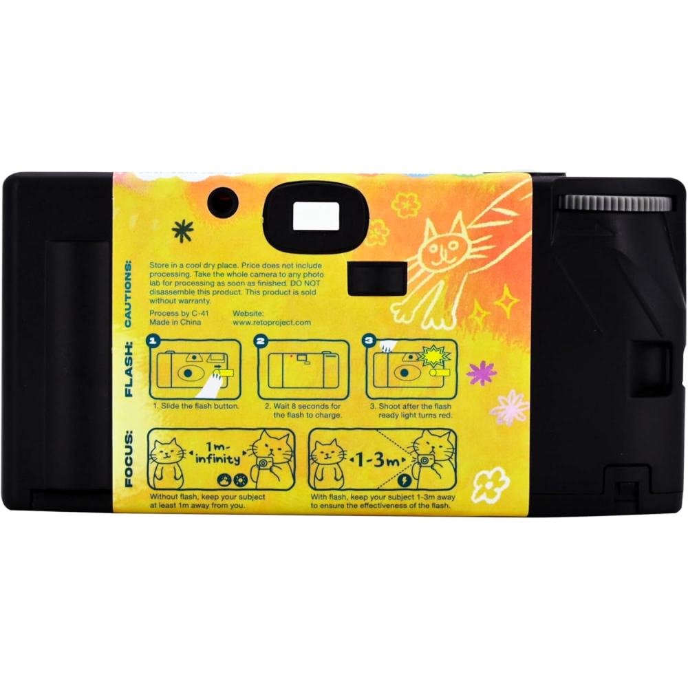 現貨馬上出 Retocolor Cat＇cha 一次性底片相機 拋棄式相機 底片相機 27張 ISO400 彩色負片-細節圖5