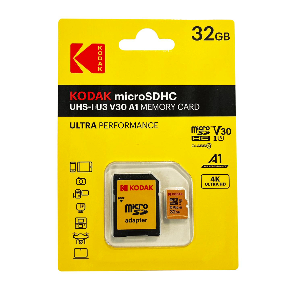 現貨馬上出 柯達 KODAK 32G 64G 記憶卡 MicroSDHC 附轉接器 10倍寫入速度 evo liplay-細節圖2