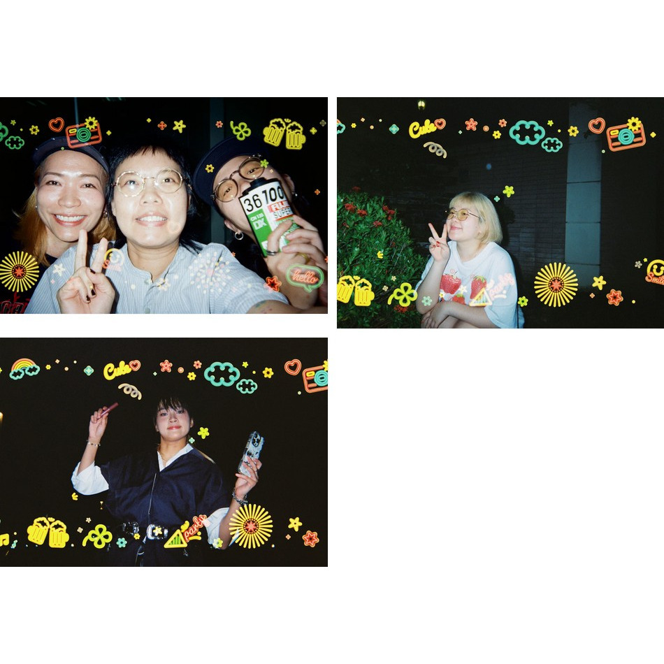 現貨馬上出 Goodie 特效 27張 一次性相機 底片相機 即可拍 底片 Neon Light party  霓虹燈版-細節圖4