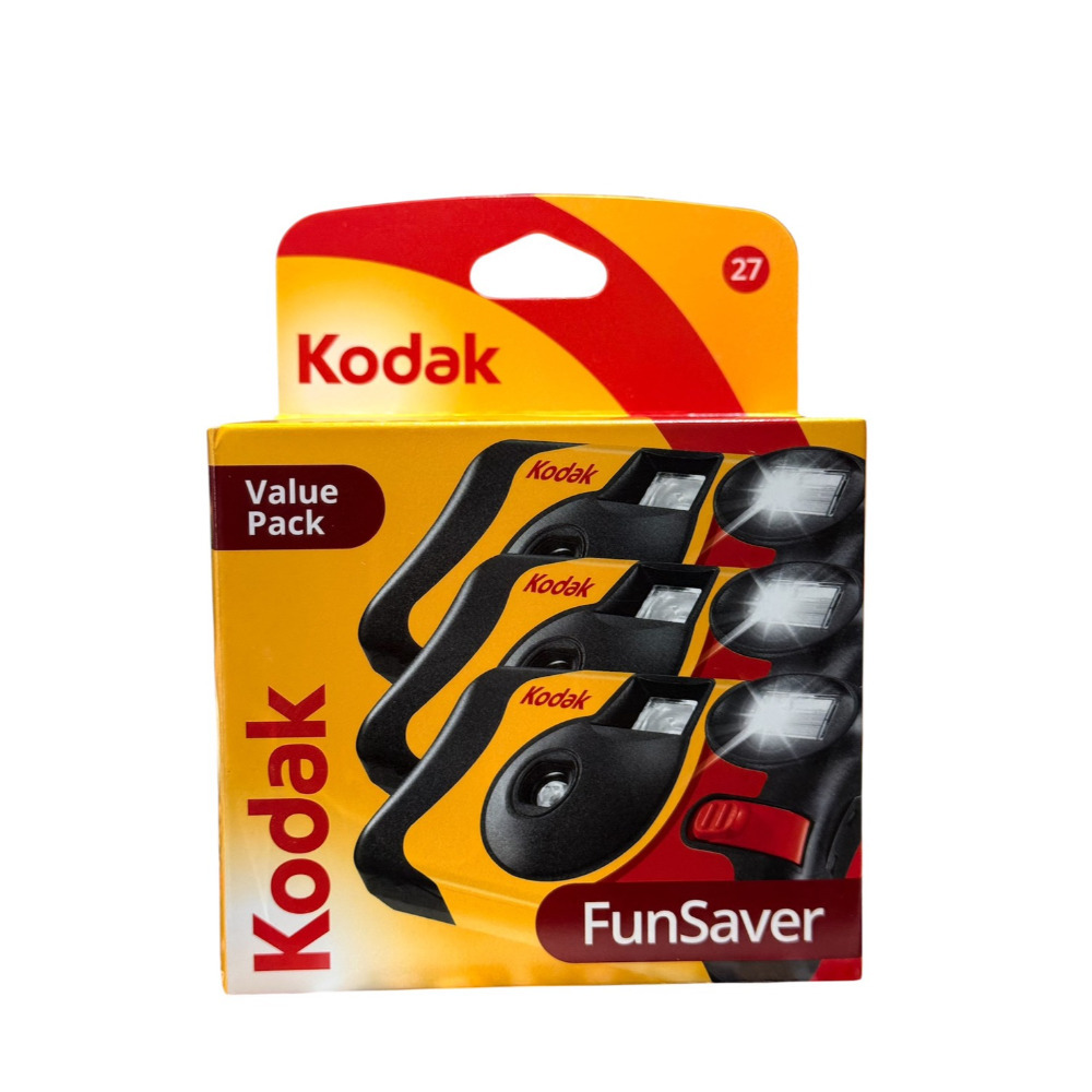 現貨馬上出 KODAK 柯達 FunSaver 一次性相機 底片相機 即可拍相機 菲林相機 27張底片 三入裝-規格圖5
