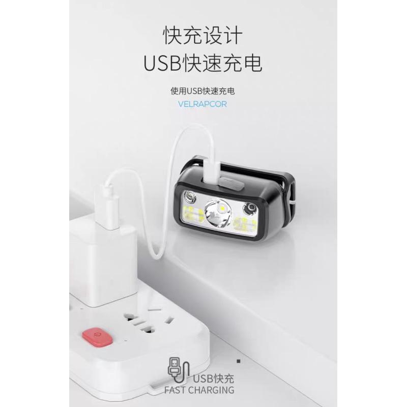 微笑鯊SMILING SHARK TD-0144 迷你強光頭燈 Led釣魚頭燈 白紅光 Type-C戶外防水騎行遠足露營-細節圖5