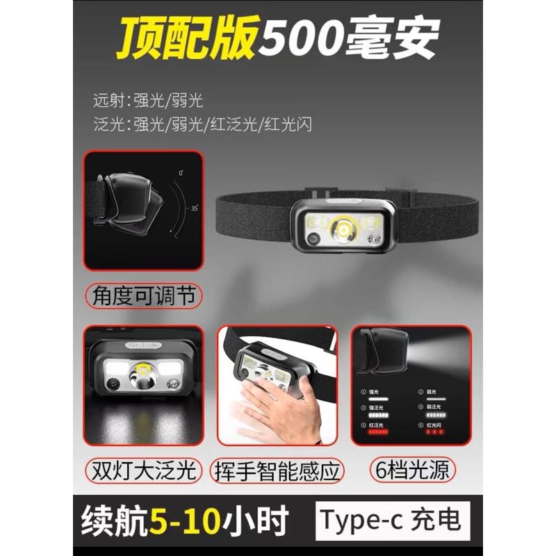微笑鯊SMILING SHARK TD-0144 迷你強光頭燈 Led釣魚頭燈 白紅光 Type-C戶外防水騎行遠足露營-細節圖9