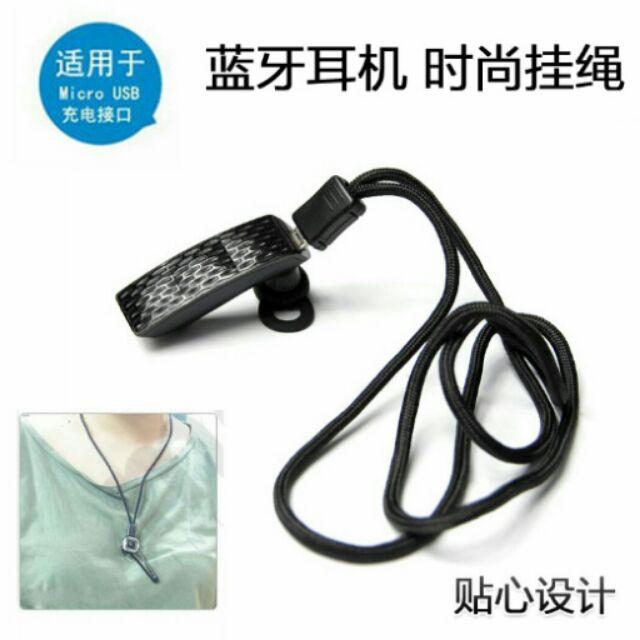 New  mirco usb 接口 藍牙耳機專用頸掛繩 含包裝 長度約40cm 相容mirco接口藍牙耳機 方便 不怕掉-細節圖2