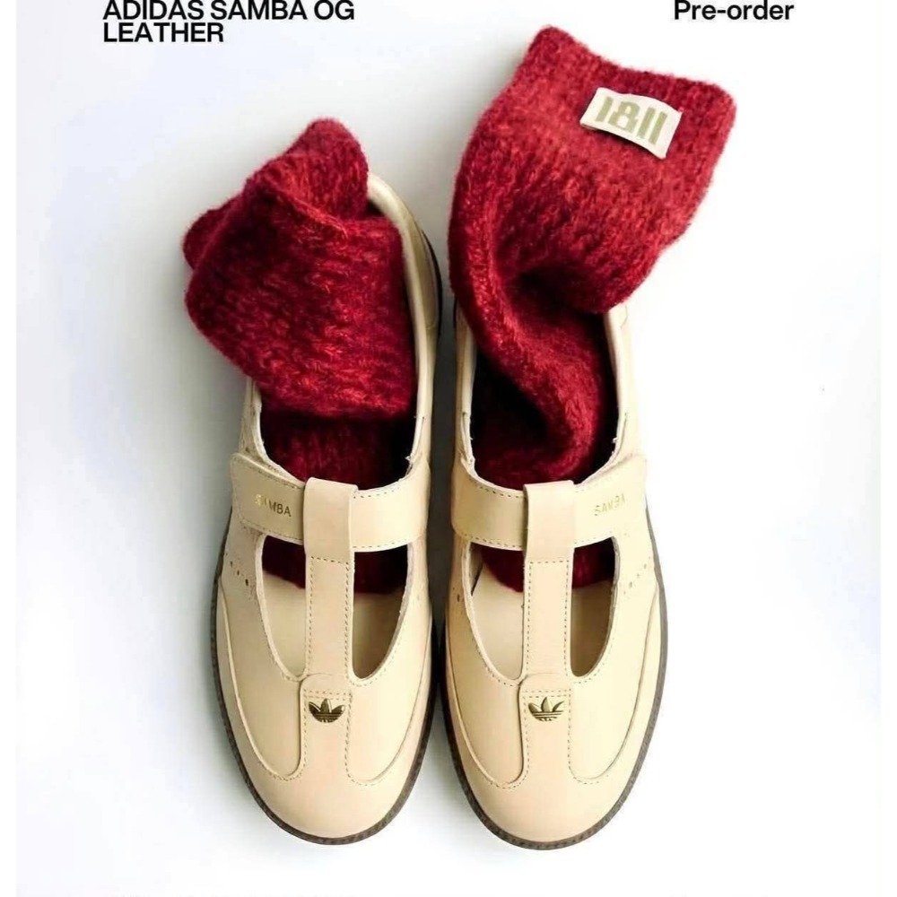 預購)🇰🇷韓國adidasOriginals samba 牛皮瑪莉珍鞋-細節圖6