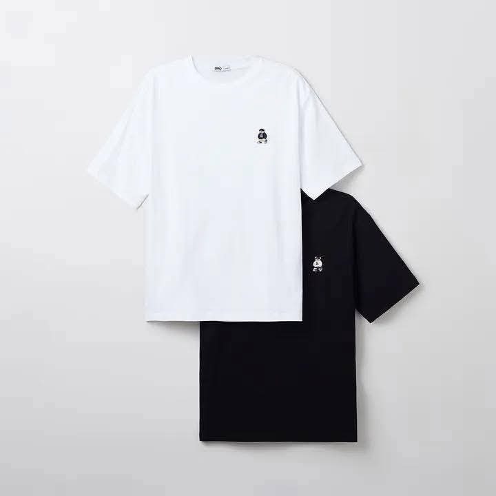 預購)🇰🇷韓 國 韓🇰🇷 SPAO × WOODIE 小熊刺繡短T男女同款兩件組-細節圖2