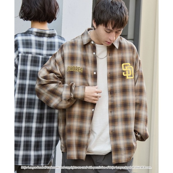 預購)🇯🇵日本mlb男女同款限時特價襯衫-細節圖3