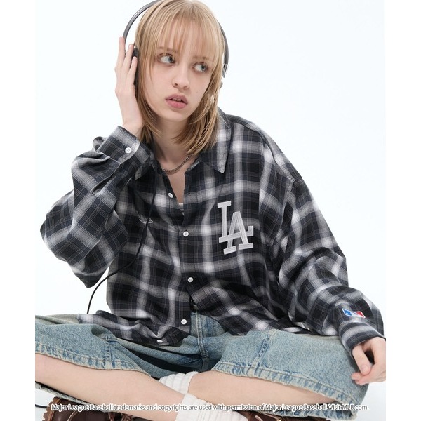 預購)🇯🇵日本mlb男女同款限時特價襯衫-細節圖7
